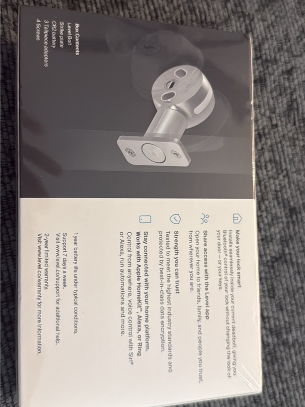 Level Bolt Invisible Smart Lock NIB - Picture 4 of 4